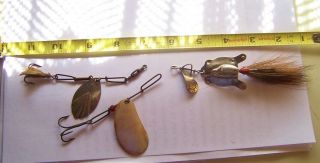 Vintage Al Foss Frog 11 Fishing Lure Plus 2 Mop And Another