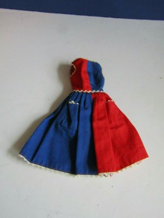 Vintage Barbie Fancy 943 Red White Blue Dress 1963
