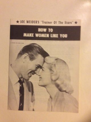 Joe Weider’s Trainer Of The Stars How To Make Women Like You 1959 Pprbk