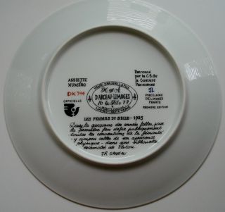 Daisy - D ' Arceau - Limoges - Les Femmes Du Siecle 1925 Plate Signed Fr Ganeau 1977 4