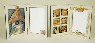 2 Marjolein Bastin 3 " X 5 " Folding Picture Frames Gardening And Birds