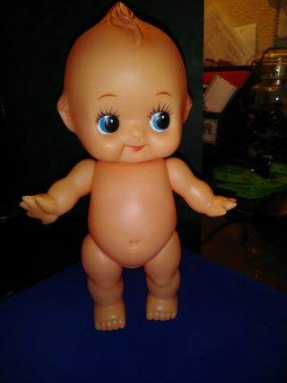 Cute Vintage Rubber Kewpie Doll Made In Japan 8 " Tall