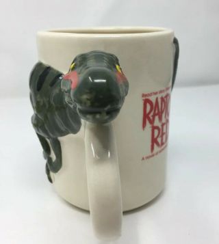 Raptor Red Dinosaur 3d Ceramic Decorative Coffee Mug Cup Bantam (made In Usa)