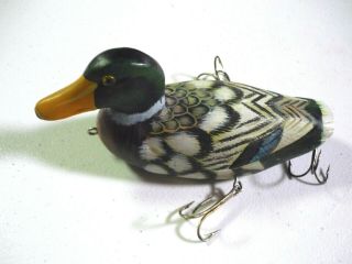 Folk Art Mallard Duck Lure