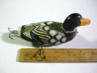 Folk Art Mallard Duck Lure 2