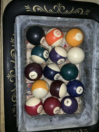 Antique Billiard Pool Balls