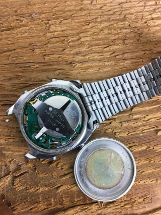Vintage Seiko A914 - 5a09 Ao LCD Chronograph Men ' s Digital Quartz Watch Repair 3
