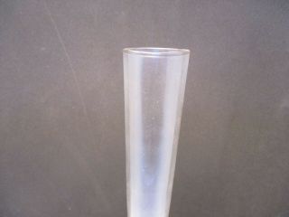 Clear Glass Bubble Bottom Paperweight Bud Vase 5