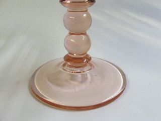 SCARCE 1920s - 30s Heisey “Yeoman” Pink Glass Shallow Jelly Compote,  Exc.  Cond 3