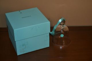 Tiffany & Co 2017 Crystal Glass Bell Ornament 5 " X 3.  25 "