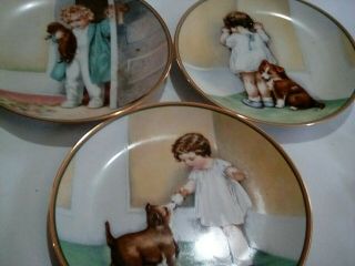 Three Bessie Pease Gutmann Plates
