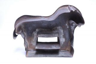 Antique Flat Back Tin Primitive Horse Cookie Cutter