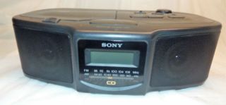 Vintage 1995 Sony Icf - Cd800 Compact Disc Player Am/fm Clock Radio