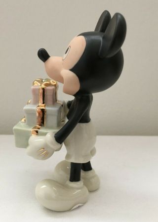 LENOX WALT DISNEY MICKEY ' S GIFT TO YOU AUGUST IVORY CHINA; 24 KARAT GOLD ACCENTS 5