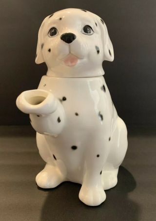 Vintage Otagiri Dalmation Dog Tea Pot Made In Japan