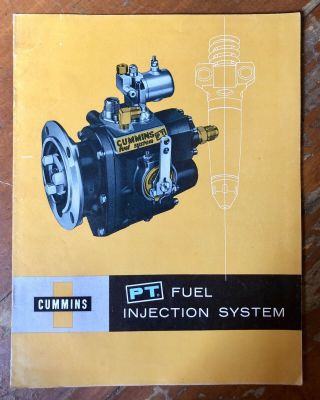 Vintage Cummins Pt Fuel Injection System Specifications Sales Brochure