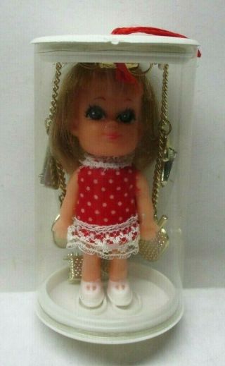 Vintage 1969 Liddle Kiddle Clone Doll With Bracelet In Tube Hong Kong - Ex