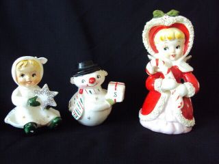 Vintage Christmas Angel,  Salt & Pepper Set