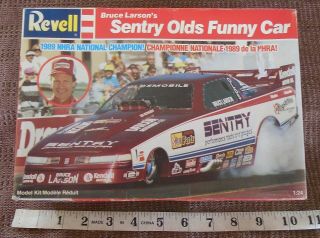 1/24 Vintage 1990 Revell Model Car Kit Bruce Larson Nhra Olds Funny Car Unbuilt