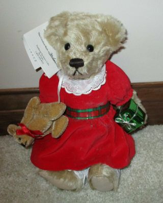 Vintage Artist Mohair Teddy Bear Holly Holiday 1 By Donna Hodges Bearonds