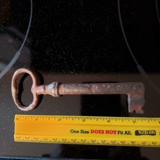 Vintage Skeleton Key Fat And Hand Forged? Extra Large Fat Key