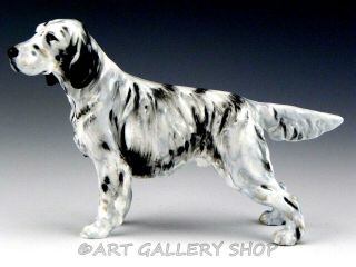 Royal Doulton England Porcelain Figurine Hn 1051 English Setter Dog