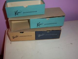 Vintage Barbie,  Ken Accessories Boxes