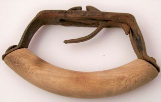 Antique Wooden Handle For Sad Iron