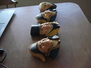 Vintage Bossons Chalkware Head Hand Painted England 2 - Bumble,  Micawber and Fagin 2