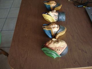 Vintage Bossons Chalkware Head Hand Painted England 2 - Bumble,  Micawber and Fagin 3