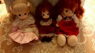 Adorable Vintage Precious Moments Dolls - 2 15 Inch - One 12 Inch