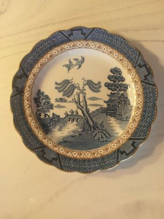 Antique Royal Doulton Booths Real Old Willow 7.  5 " Plate England