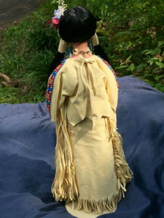 Vintage Native American Bride Doll Morning Song Judy Belle Danbury 1993 4