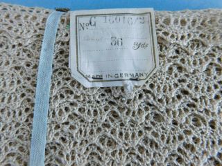 Antique German Lace 36 Yards On Card For Bisque Doll Clothes / Lace Collector