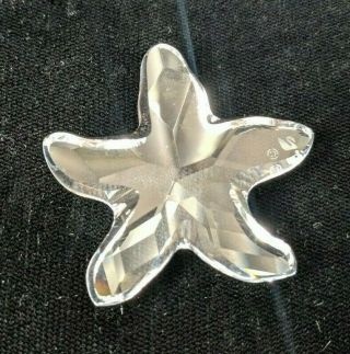 Swarovski Crystal Starfish Paperweight Figurine Swan Stamp V413 Qq