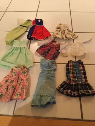 Vintage 1960’s Handmade Dresses & Sweaters For Barbie Doll