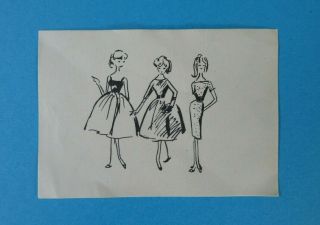 Vintage Barbie - Busy Gal 981 Sketch 1