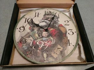 Howard Miller Moment In Time Musical Wall Clock Perfetts Antique Christmas Santa