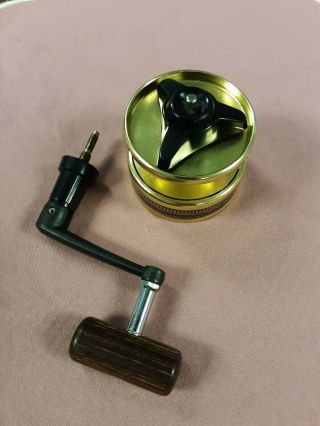 Vintage Daiwa Black And Gold Bg15 Aluminum Spool & Handle