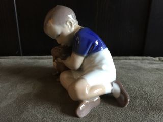 Vintage Bing and Grondahl (B&G) Figurine 1951 ' Boy with Dog ' by I.  P.  Irminger 3