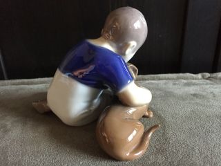 Vintage Bing and Grondahl (B&G) Figurine 1951 ' Boy with Dog ' by I.  P.  Irminger 6