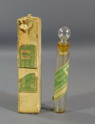 1920s Antique German W.  Cuypers Dresden Watchmaker Watch Repair Oil Glass Bottle