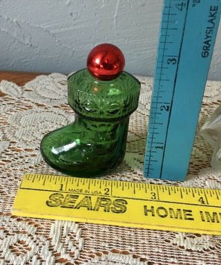 Vintage Avon Christmas Tree/ Candle/ Stocking Surprise Cologne Bottles (3) Empty 3