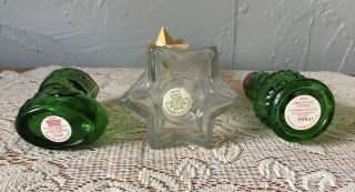 Vintage Avon Christmas Tree/ Candle/ Stocking Surprise Cologne Bottles (3) Empty 4