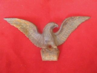Vintage Decorama Cast Iron American Eagle Finial Wall Hanging Decor