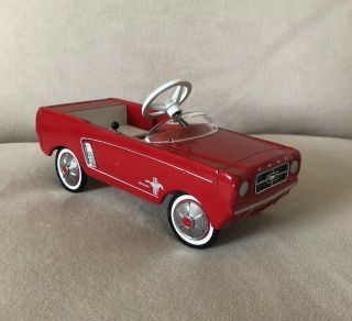 Vintage Hallmark Kiddie Cars Ford Mustang Red Convertable Display Pedal Car