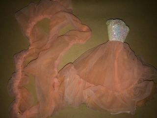 Vintage Barbie Peaches N Cream Dress