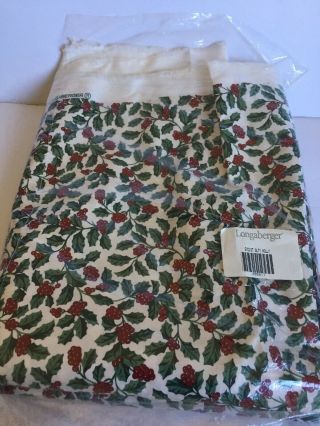 In Package Waverly Longaberger ‘holly Fabric’ 4 Yds 1st Quality