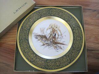 James L.  Lockhart Pickard Lenox Ring - Necked Pheasant Plate 1391 Of 2,  000 W/ Box