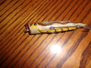 Vintage Unknown Single Hook,  Belly Weighted,  Fishing Lure